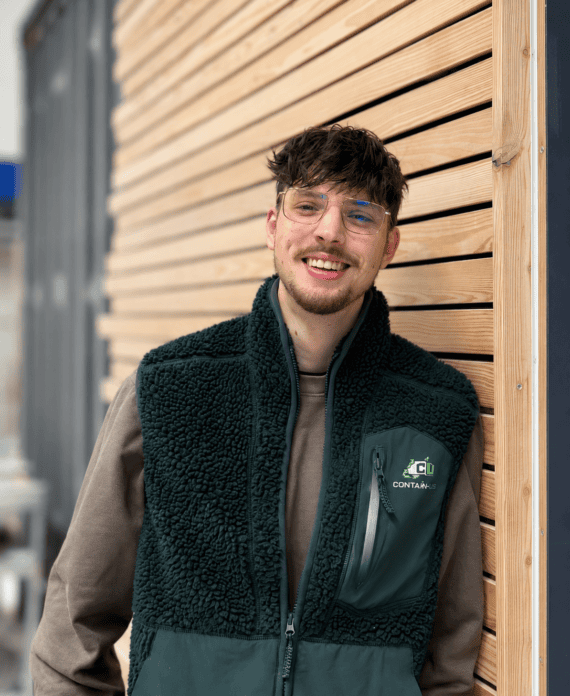Johannes David, Planung bei Contain-us