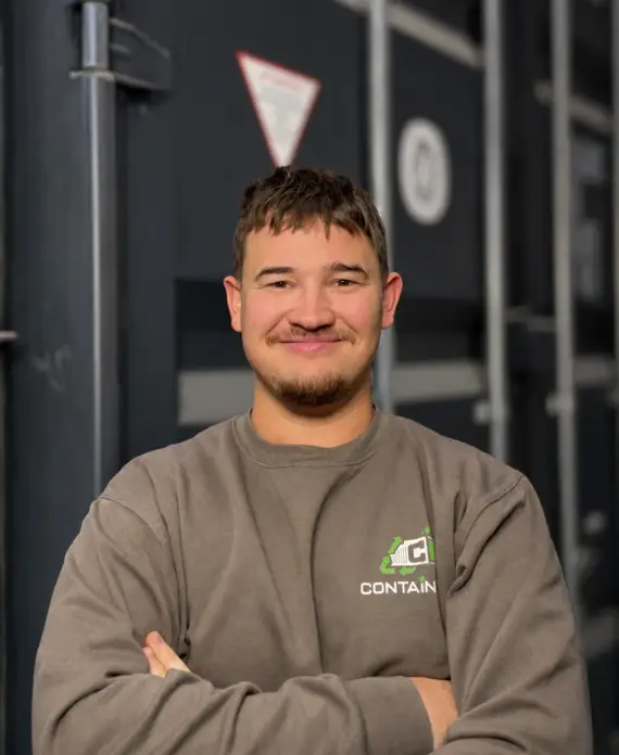Fynn Langenbeck, Manager bei Contain-us